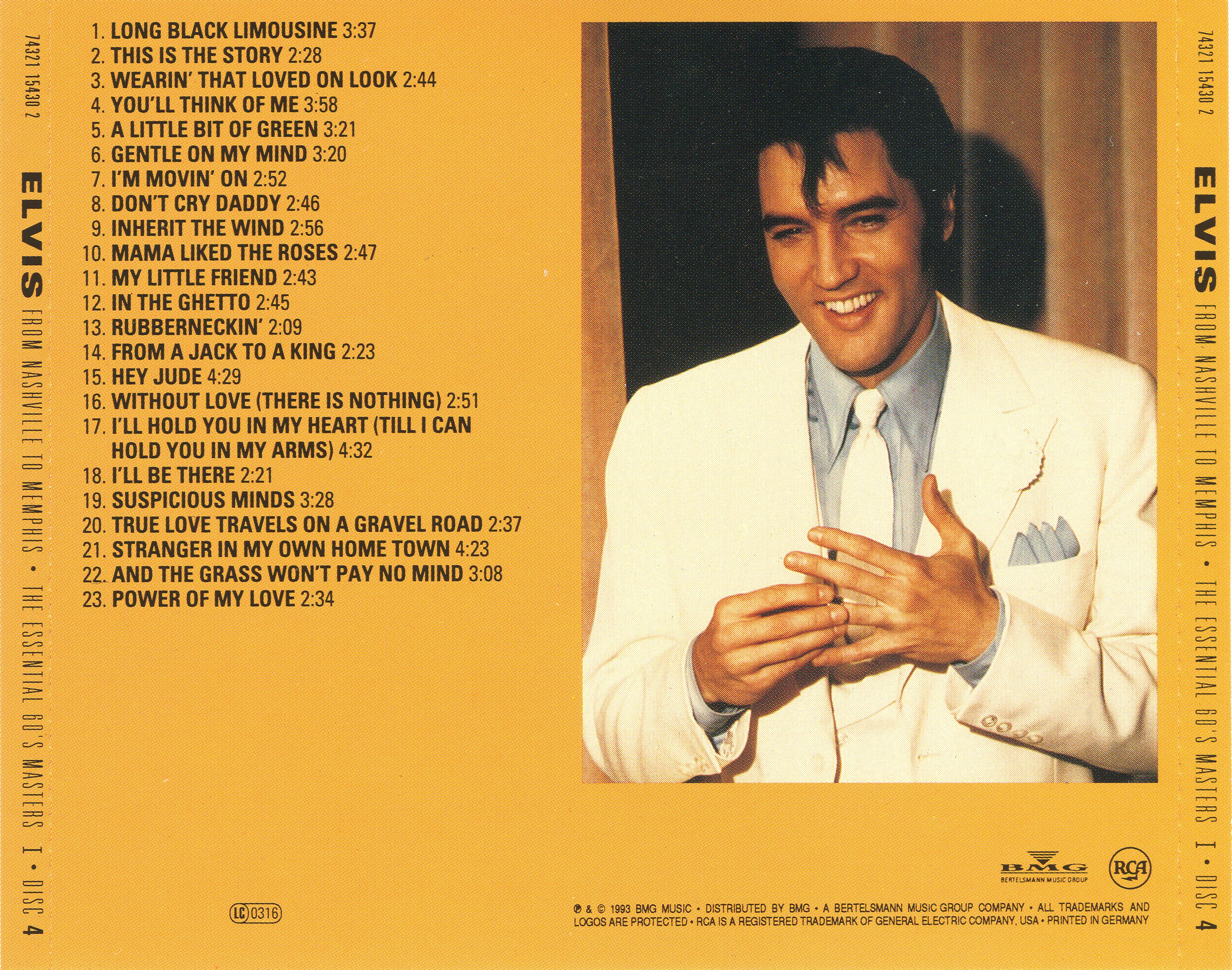 Elvis Presley  The Essential 60s Masters 4 : Back
